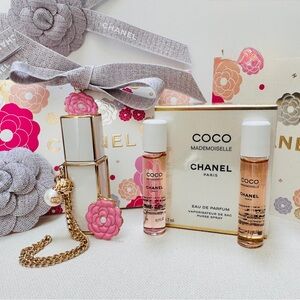 CHANEL Coco Mademoiselle Purse Spray Set + Exclusive💕Mothers Day Gift Wrap Set
